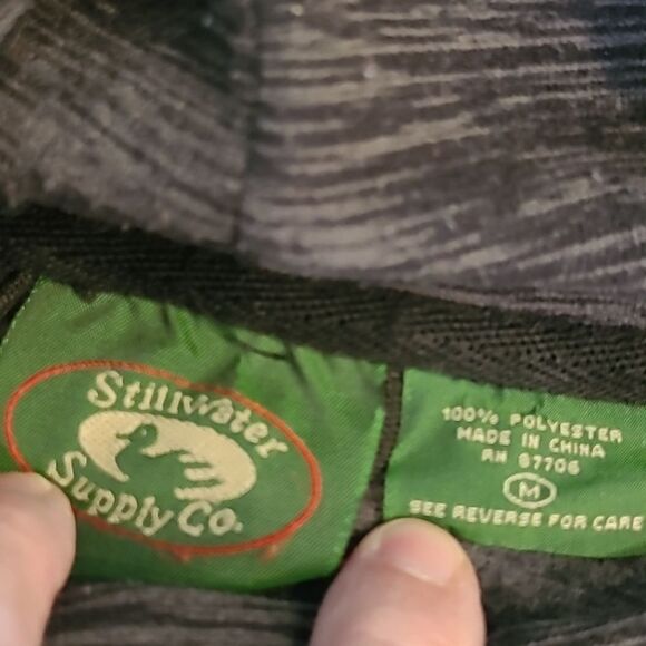 Stillwater Black and Grey Cowl Neck with Drawstring Sweatshirt - Picture 7 of 7